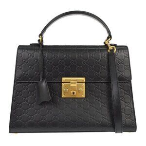Gucci Black Guccissima Handbag 428208 520981 NQ04912